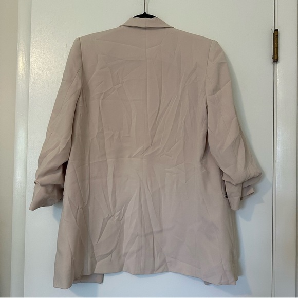 Babaton Open Front Lined Blazer Womens Medium Cream - Picture 7 of 7